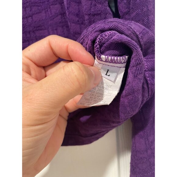 Vintage Russ Berens Womens Button Up Jacket Size L Lagenlook Y2K 90s Boho Indie - Picture 5 of 12